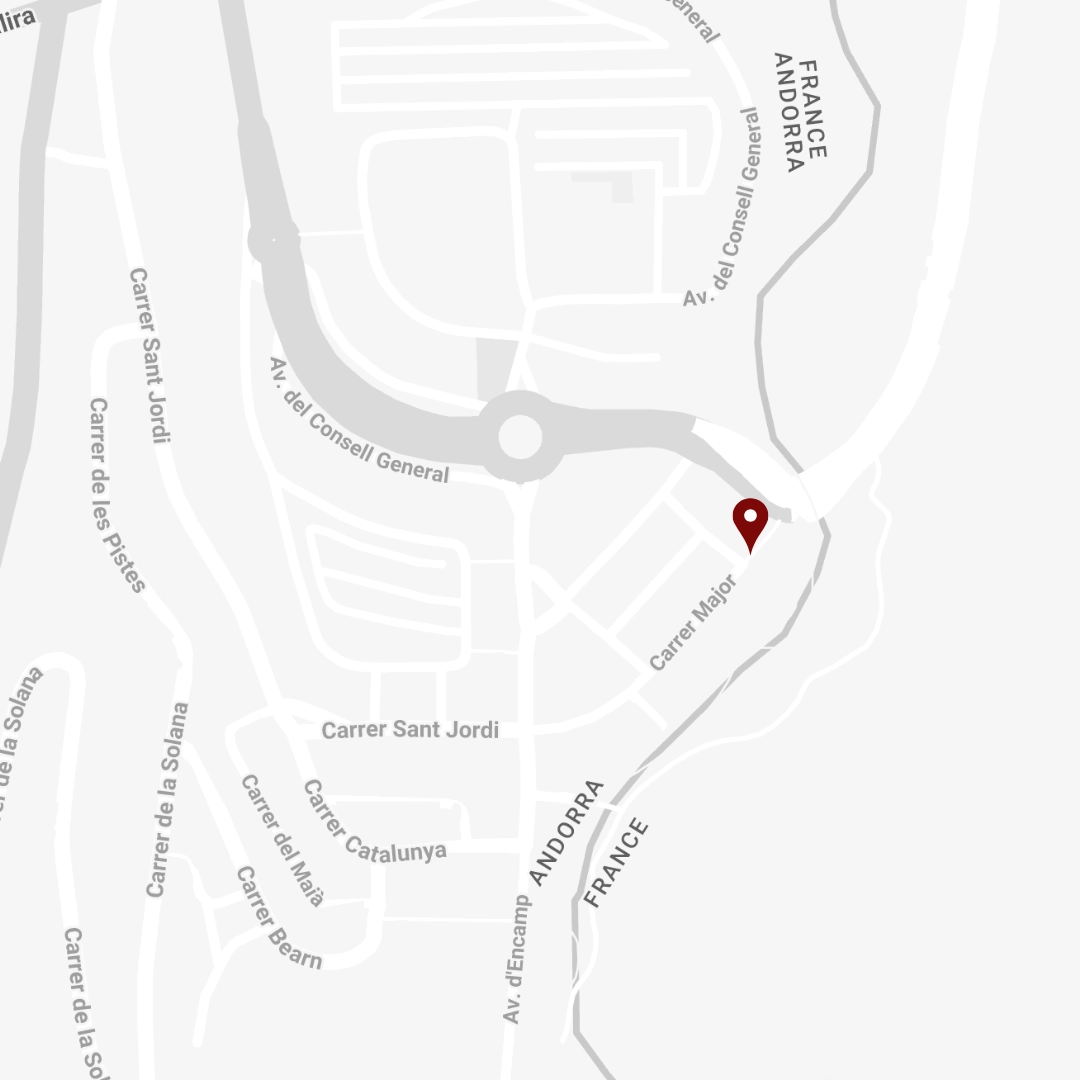 Map showing Le Restaurant 31 location, Carrer Major 24, Pas de la Casa